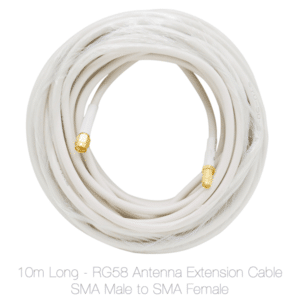 10m long antenna extension cable - white
